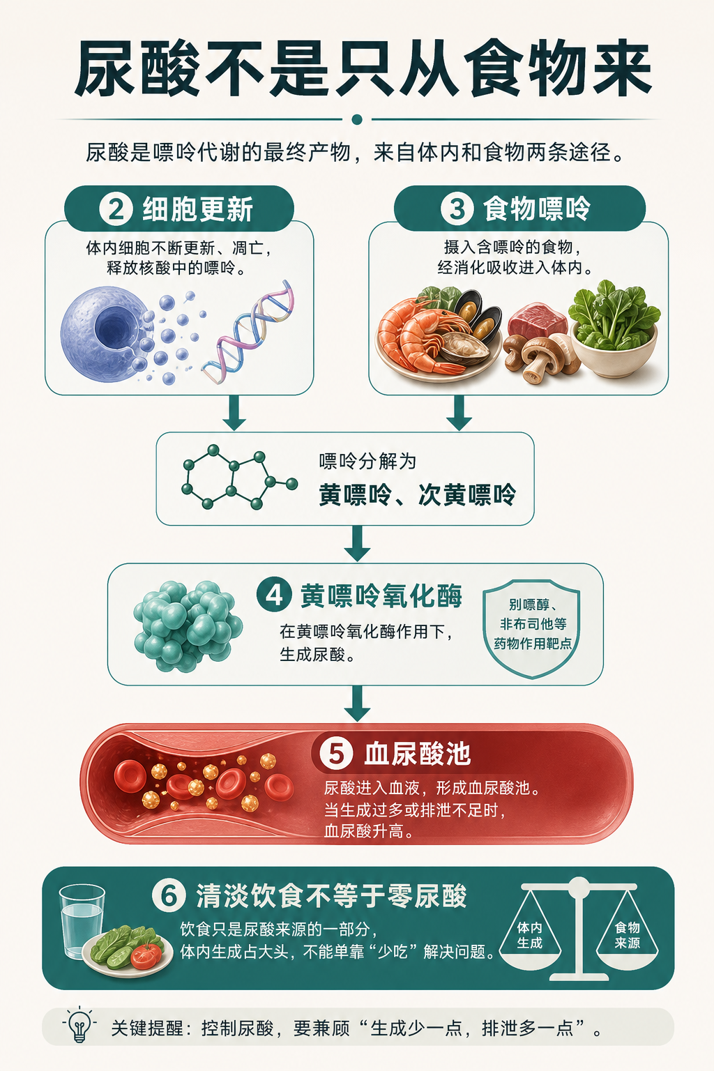 01 尿酸到底从哪里来,为什么不是只怪海鲜?